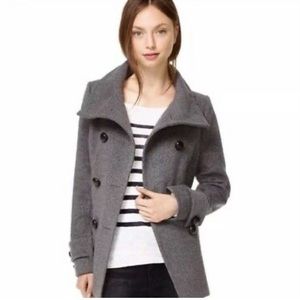 Aritzia Babaton ‘Howell’ Wool Peacoat in Charcoal
